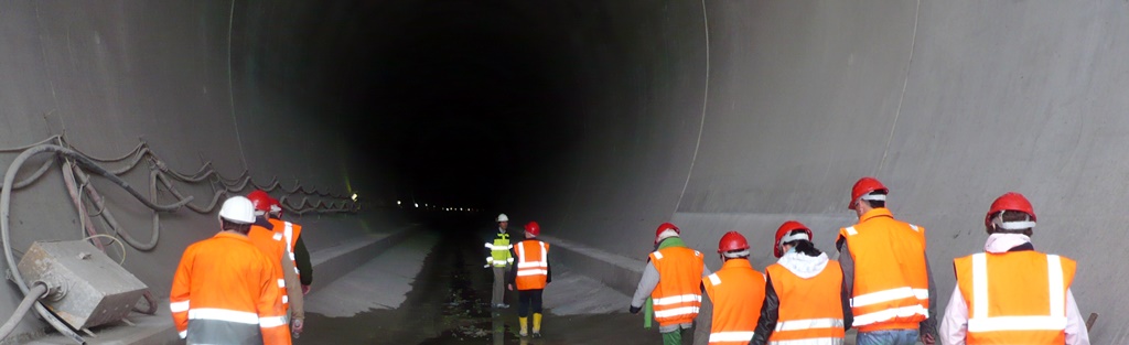 Bahnstrecke bei Kalzendorf - Osterbergtunnel Bau