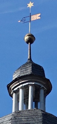 Kalzendorf Kirchturm - Turmkugel und Wetterfahne